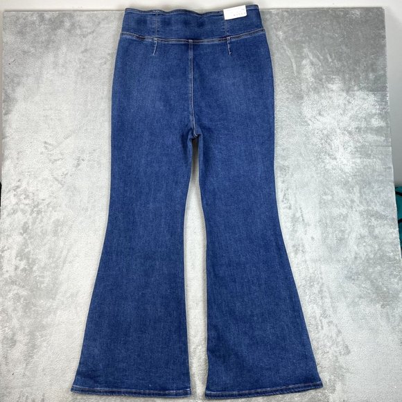 NWT RISEN Los Angeles Womens High Waist Pull On Flare Jeans Stretch Denim Jean - Picture 2 of 11